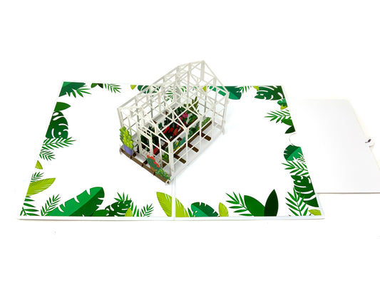 Greenhouse Pop Up Greeting Card